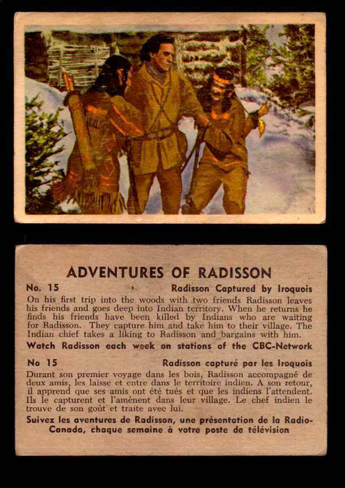 1957 Adventures of Radisson (Tomahawk) TV Vintage Card You Pick Singles #1-50 #15  - TvMovieCards.com