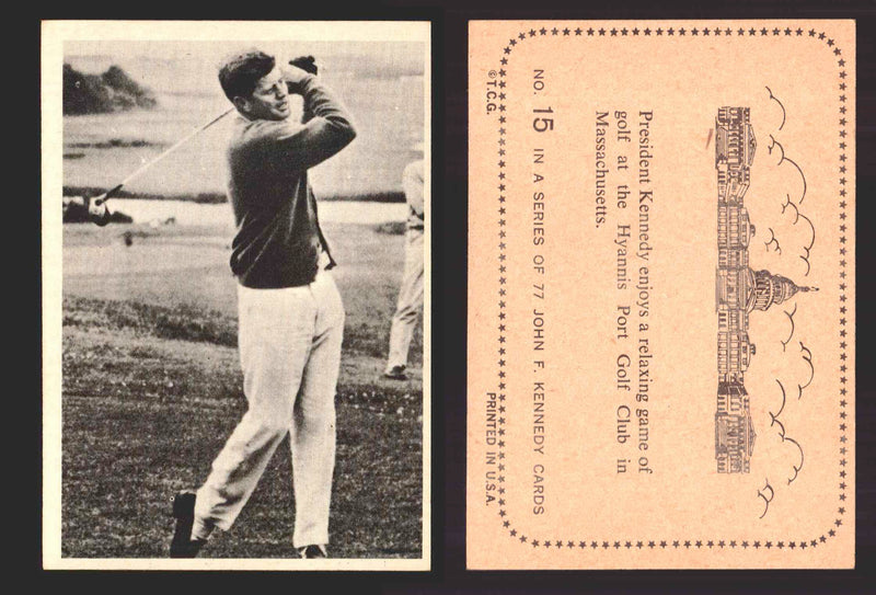 1964 The Story of John F. Kennedy JFK Topps Trading Card You Pick Singles #1-77 #15  - TvMovieCards.com