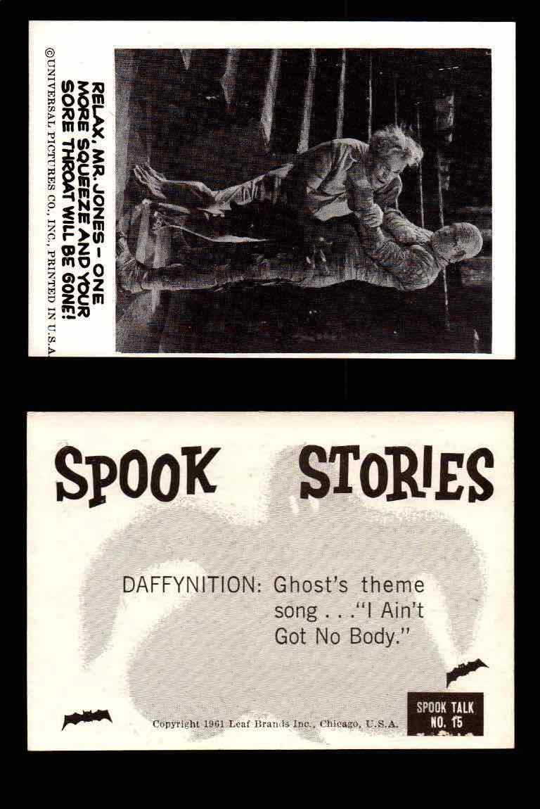 1961 Spook Stories Series 1 Leaf Vintage Trading Cards You Pick Singles #1-#72 #15  - TvMovieCards.com