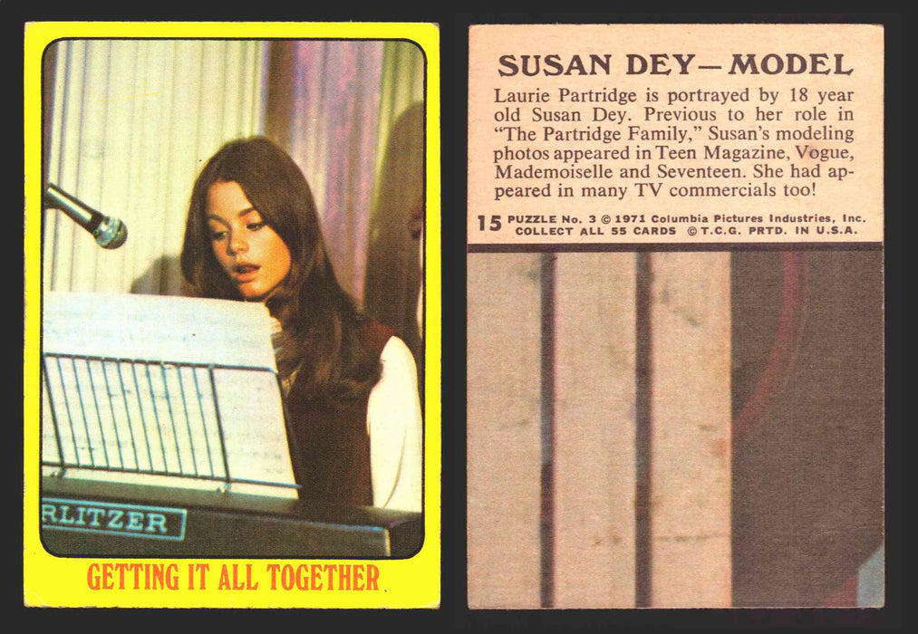 1971 The Partridge Family Series 1 Yellow You Pick Single Cards #1-55 Topps USA 15   Getting It All Together  - TvMovieCards.com