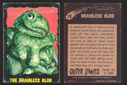 1964 Outer Limits Vintage Trading Cards #1-50 You Pick Singles O-Pee-Chee OPC 15   Brainless Glob  - TvMovieCards.com