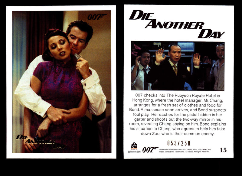 James Bond Archives 2017 Final Edition Die Another Day Gold Parallel Card Single #15  - TvMovieCards.com