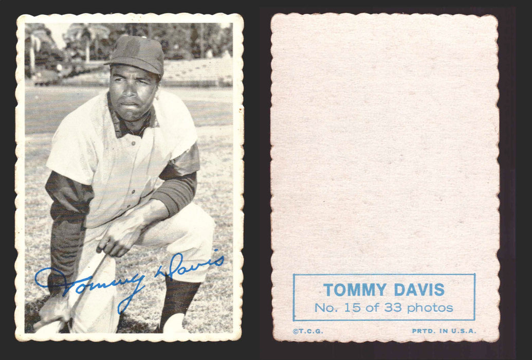 1969 Topps Baseball Deckle Edge Trading Card You Pick Singles #1-#33 VG/EX 15 Tommy Davis - Los Angeles Dodgers  - TvMovieCards.com