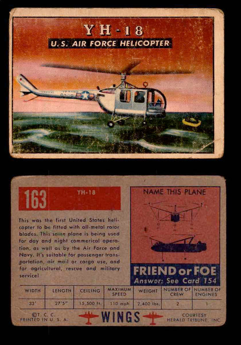 1953 Wings Topps TCG Vintage Trading Cards You Pick Singles #101-200 #163  - TvMovieCards.com
