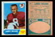 1968 Topps Football Trading Card You Pick Singles #1-#219 G/VG/EX #	164	Larry Wilson (HOF)  - TvMovieCards.com