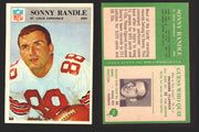 1966 Philadelphia Football NFL Trading Card You Pick Singles #100-196 VG/EX 165 Sonny Randle - St. Louis Cardinals  - TvMovieCards.com