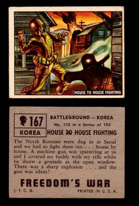 1950 Freedom's War Korea Topps Vintage Trading Cards You Pick Singles #101-203 #167  - TvMovieCards.com