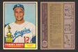 1961 Topps Baseball Trading Card You Pick Singles #100-#199 VG/EX #	168 Tommy Davis - Los Angeles Dodgers  - TvMovieCards.com