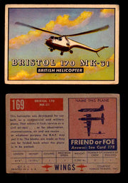1953 Wings Topps TCG Vintage Trading Cards You Pick Singles #101-200 #169  - TvMovieCards.com