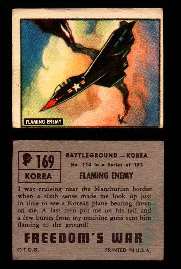 1950 Freedom's War Korea Topps Vintage Trading Cards You Pick Singles #101-203 #169  - TvMovieCards.com