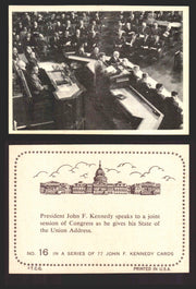 1964 The Story of John F. Kennedy JFK Topps Trading Card You Pick Singles #1-77 #16  - TvMovieCards.com