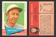 1961 Fleer Baseball Greats Trading Card You Pick Singles #1-#154 VG/EX 16 Eddie Collins  - TvMovieCards.com
