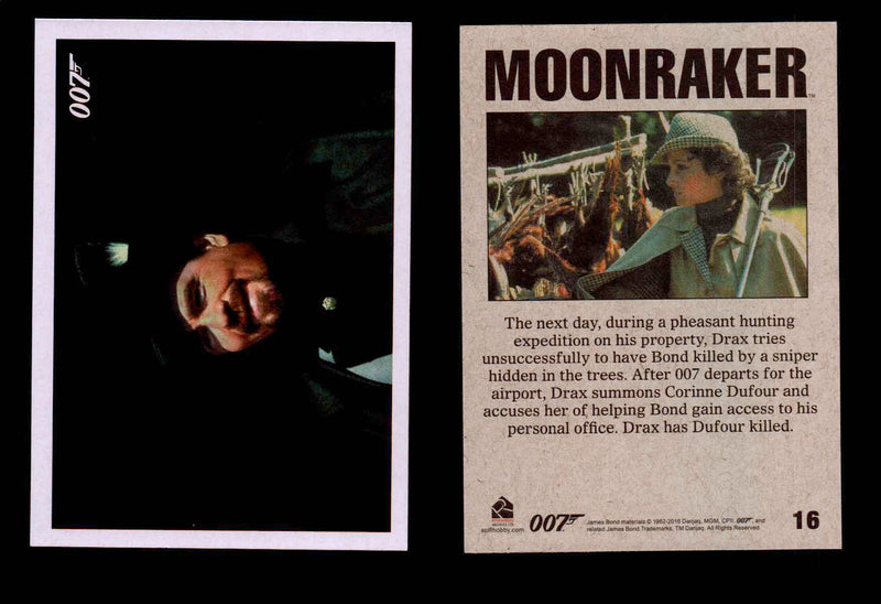 James Bond Archives Spectre Moonraker Movie Throwback U Pick Single Cards #1-61 #16  - TvMovieCards.com