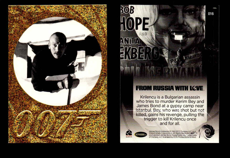 James Bond 50th Anniversary Series Two Gold Parallel Chase Card Singles #2-198 #16  - TvMovieCards.com