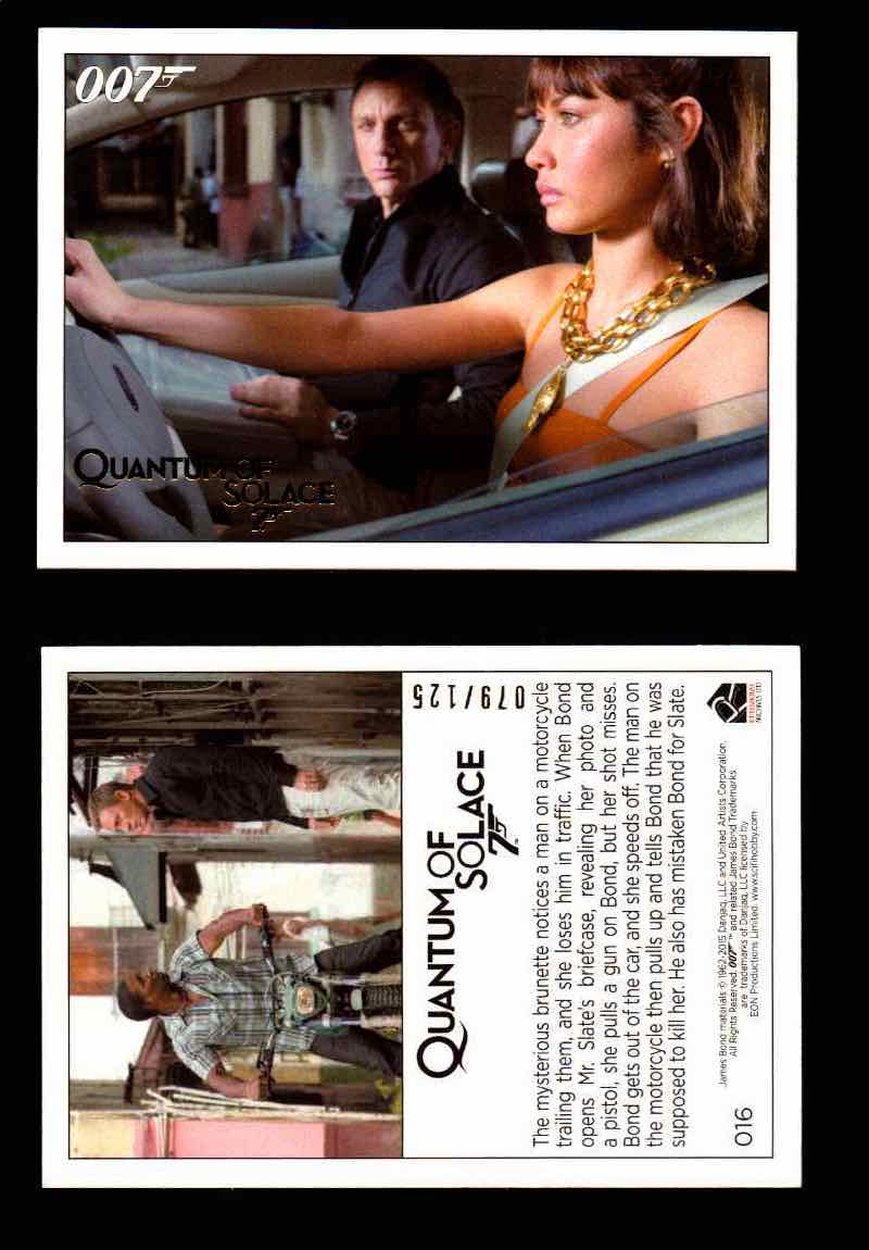 James Bond Archives Quantum of Solace Gold Parallel You Pick Single Cards #1-90 #16  - TvMovieCards.com
