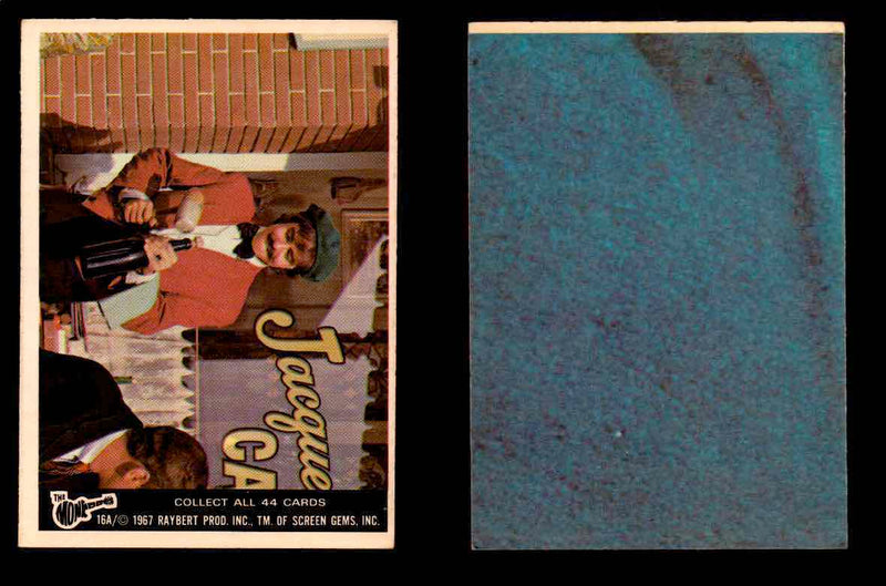 The Monkees Series A TV Show 1966 Vintage Trading Cards You Pick Singles #1A-44A #16  - TvMovieCards.com