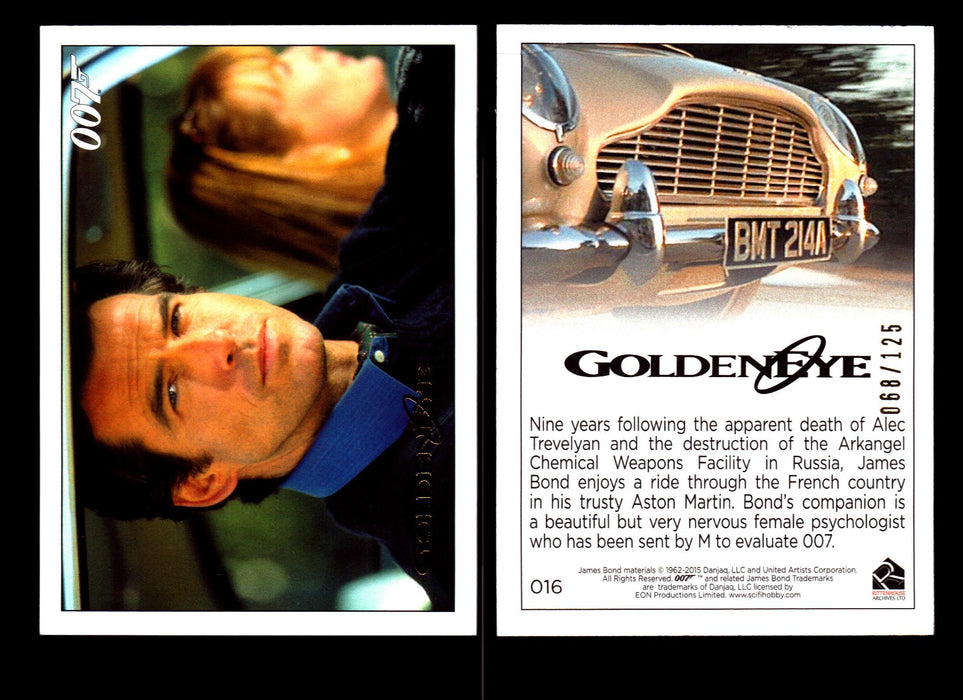 James Bond Archives 2015 Goldeneye Gold Parallel Card You Pick Single #1-#102 #16  - TvMovieCards.com