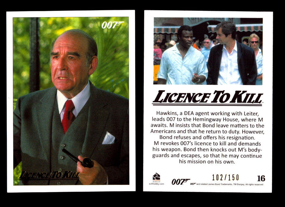James Bond Classics 2016 Licence To Kill Gold Foil Parallel Card You Pick Single #16  - TvMovieCards.com