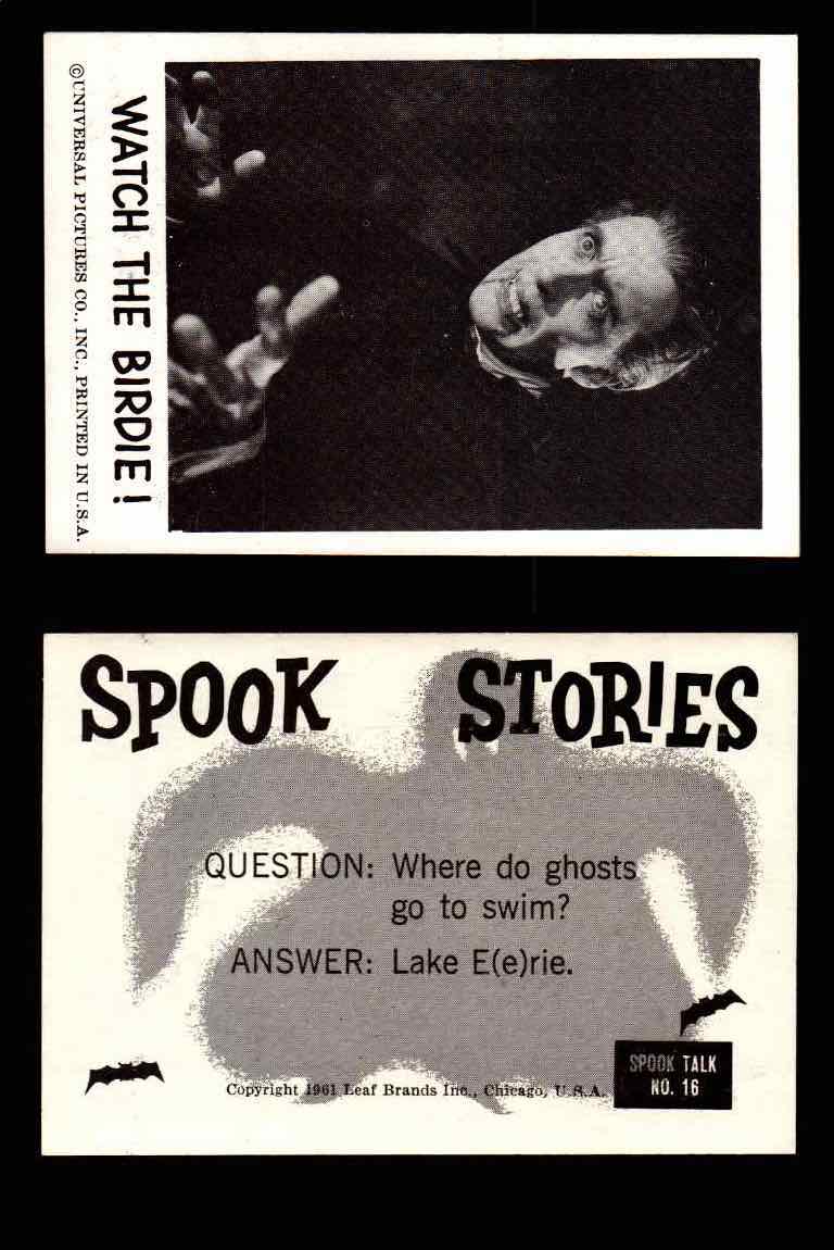 1961 Spook Stories Series 1 Leaf Vintage Trading Cards You Pick Singles #1-#72 #16  - TvMovieCards.com