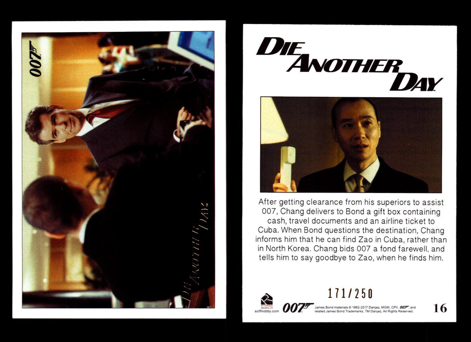 James Bond Archives 2017 Final Edition Die Another Day Gold Parallel Card Single #16  - TvMovieCards.com