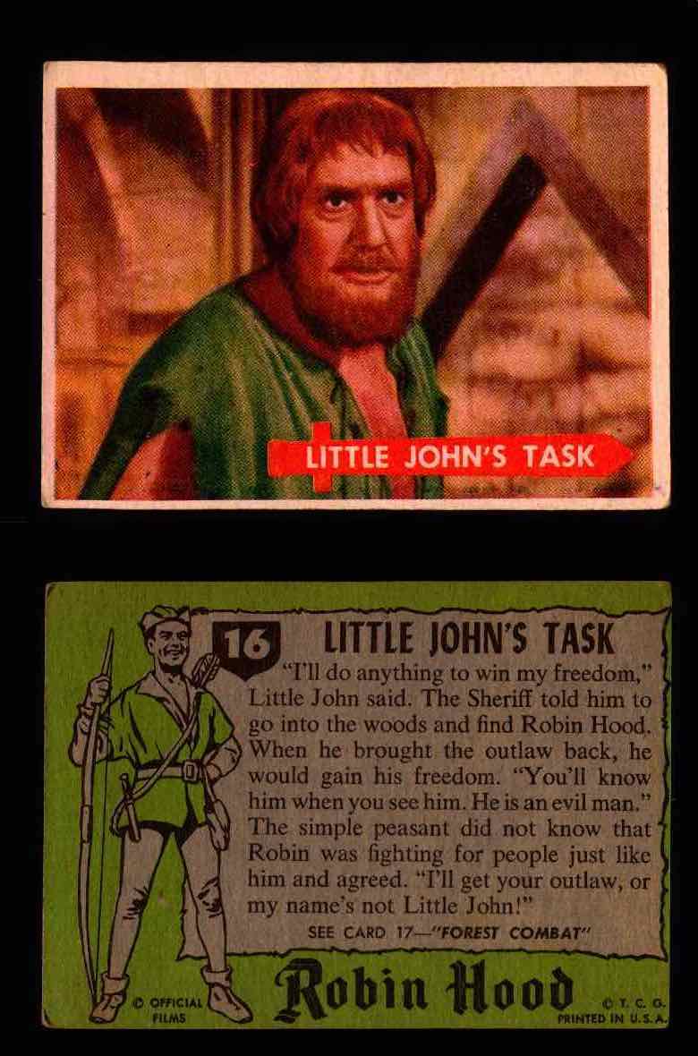 1957 Robin Hood Topps Vintage Trading Cards You Pick Singles #1-60 #16  - TvMovieCards.com