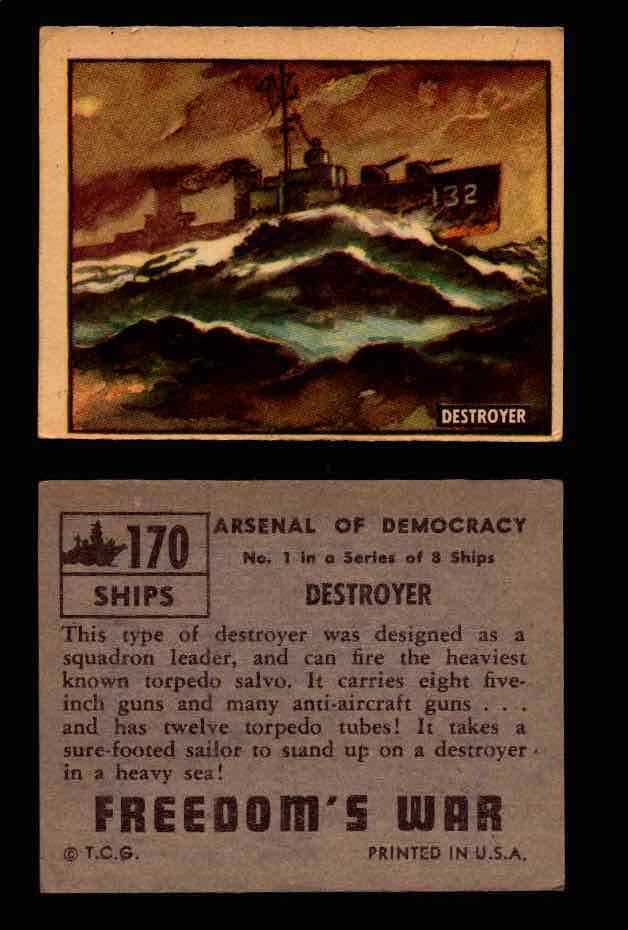 1950 Freedom's War Korea Topps Vintage Trading Cards You Pick Singles #101-203 #170  - TvMovieCards.com