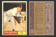 1961 Topps Baseball Trading Card You Pick Singles #100-#199 VG/EX #	171 Paul Foytack - Detroit Tigers  - TvMovieCards.com