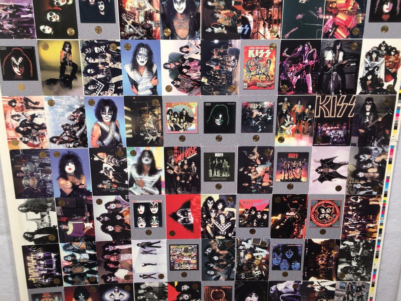Kiss Series One 1 Gold Foil Trading Card Uncut 100 Card Sheet Poster Size   - TvMovieCards.com