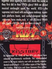 Kiss Series One 1 Gold Foil Trading Card Uncut 100 Card Sheet Poster Size   - TvMovieCards.com
