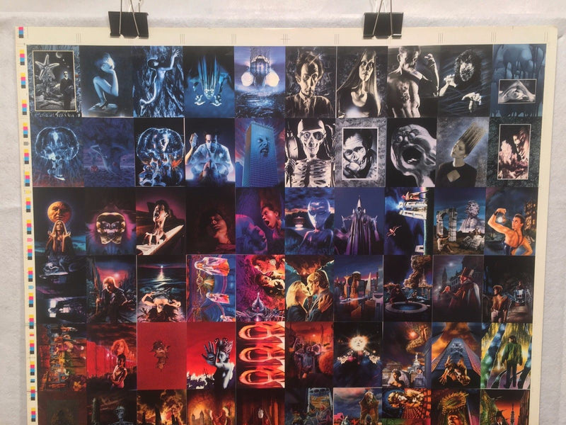 J.K. Potter Fantasy Art Trading Cards UNCUT 90 CARD SHEET Poster Size FPG 1996   - TvMovieCards.com