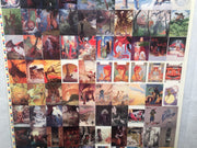 Charles Vess Fantasy Art Trading Cards UNCUT 90 CARD SHEET Poster Size FPG 1995   - TvMovieCards.com