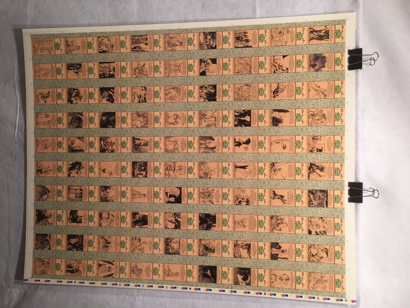 Charles Vess Fantasy Art Trading Cards UNCUT 90 CARD SHEET Poster Size FPG 1995   - TvMovieCards.com