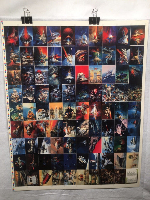 John Berkey Two Fantasy Art Trading Cards UNCUT 90 CARD SHEET Poster Size FPG   - TvMovieCards.com