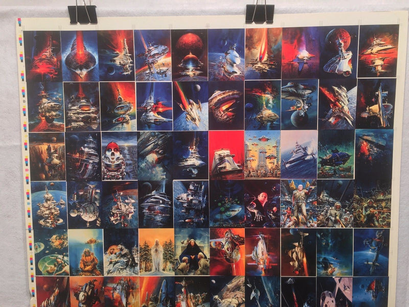 John Berkey Two Fantasy Art Trading Cards UNCUT 90 CARD SHEET Poster Size FPG   - TvMovieCards.com