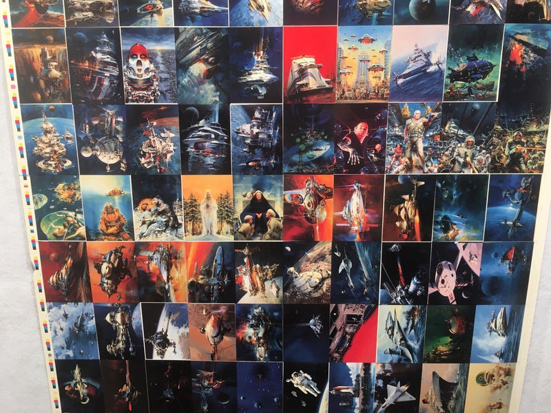John Berkey Two Fantasy Art Trading Cards UNCUT 90 CARD SHEET Poster Size FPG   - TvMovieCards.com