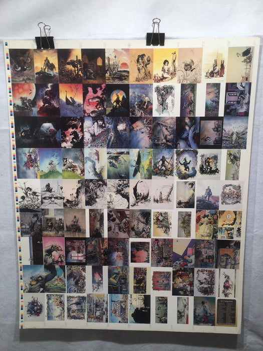 Art Suydam Fantasy Art Trading Cards UNCUT 90 CARD SHEET Poster Size FPG 1995   - TvMovieCards.com