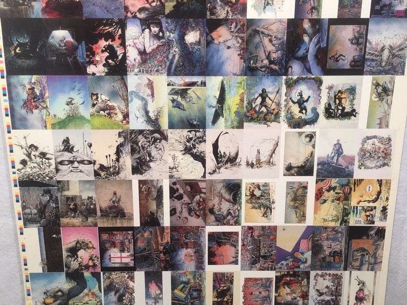 Art Suydam Fantasy Art Trading Cards UNCUT 90 CARD SHEET Poster Size FPG 1995   - TvMovieCards.com