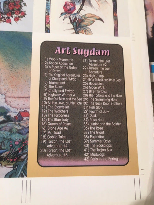Art Suydam Fantasy Art Trading Cards UNCUT 90 CARD SHEET Poster Size FPG 1995   - TvMovieCards.com