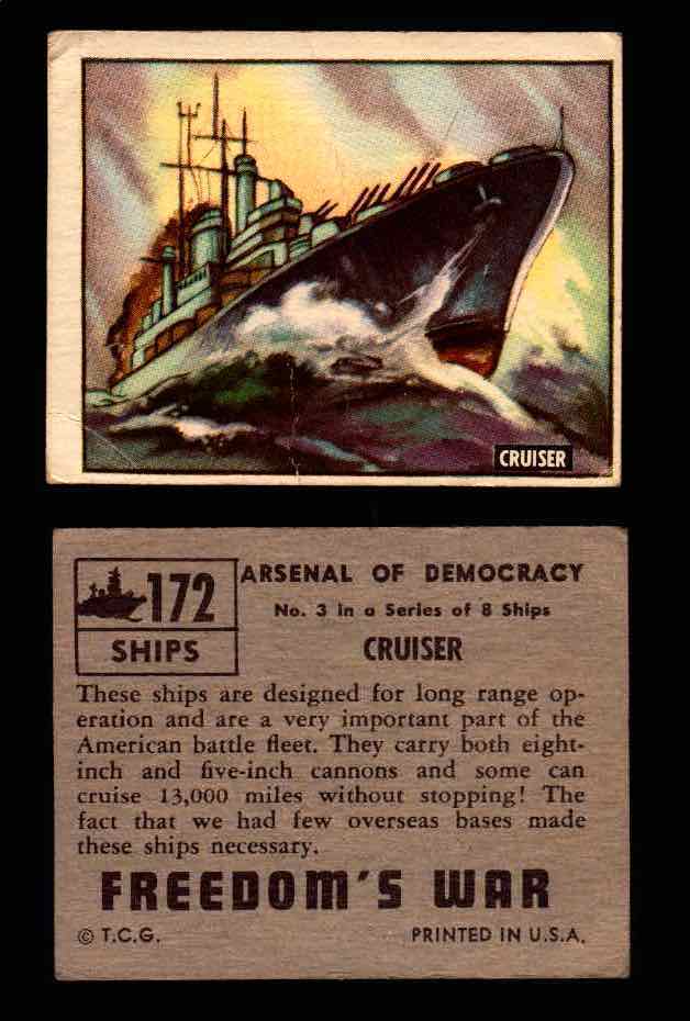 1950 Freedom's War Korea Topps Vintage Trading Cards You Pick Singles #101-203 #172  - TvMovieCards.com