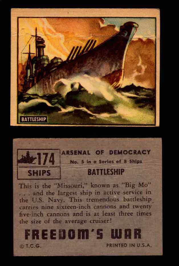 1950 Freedom's War Korea Topps Vintage Trading Cards You Pick Singles #101-203 #174  - TvMovieCards.com