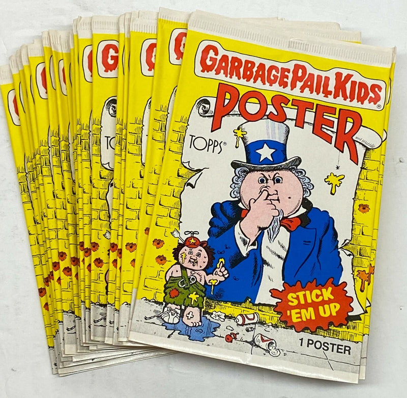 1986 Garbage Pail Kids Posters Trading Card Box 36 Empty Pack Wrappers Topps   - TvMovieCards.com