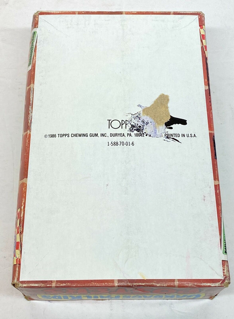 1986 Garbage Pail Kids Posters Trading Card Box 36 Empty Pack Wrappers Topps   - TvMovieCards.com