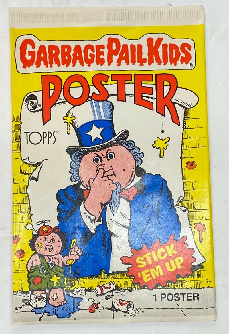 1986 Garbage Pail Kids Posters Trading Card Box 36 Empty Pack Wrappers Topps   - TvMovieCards.com