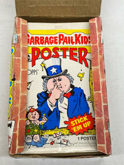 1986 Garbage Pail Kids Posters Trading Card Box 36 Empty Pack Wrappers Topps   - TvMovieCards.com