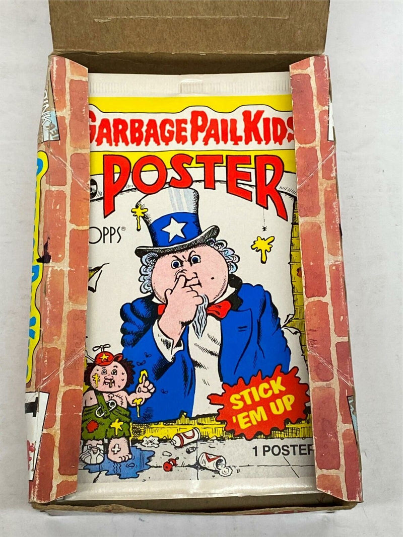 1986 Garbage Pail Kids Posters Trading Card Box 36 Empty Pack Wrappers Topps   - TvMovieCards.com