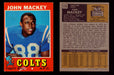 1971 Topps Football Trading Card You Pick Singles #1-#263 G/VG/EX #	175	John Mackey (HOF)  - TvMovieCards.com