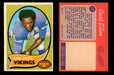 1970 Topps Football Trading Card You Pick Singles #1-#263 G/VG/EX #	175	Carl Eller (HOF)  - TvMovieCards.com