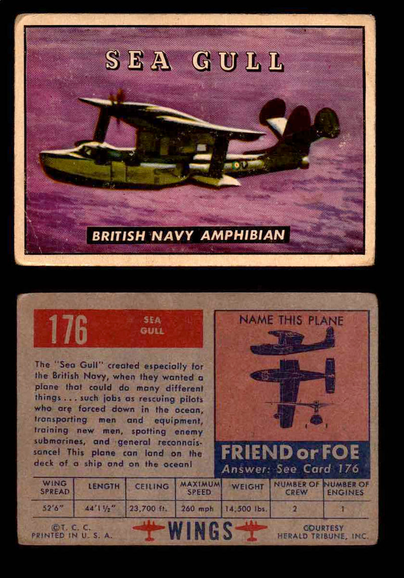 1953 Wings Topps TCG Vintage Trading Cards You Pick Singles #101-200 #176  - TvMovieCards.com