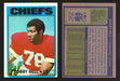 1972 Topps Football Trading Card You Pick Singles #1-#351 G/VG/EX #	177	Bobby Bell (HOF)  - TvMovieCards.com