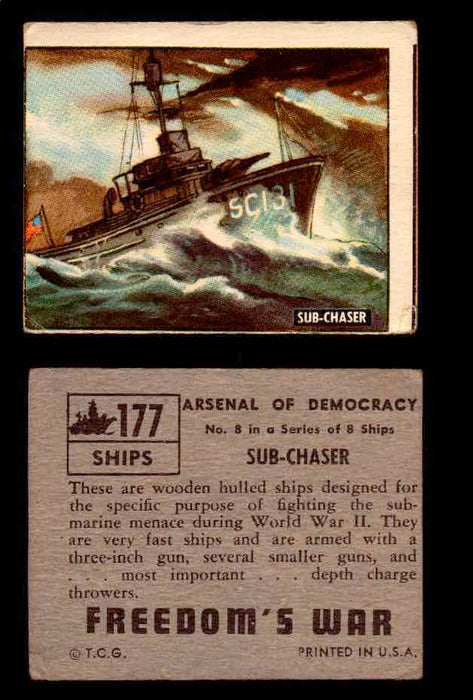 1950 Freedom's War Korea Topps Vintage Trading Cards You Pick Singles #101-203 #177  - TvMovieCards.com